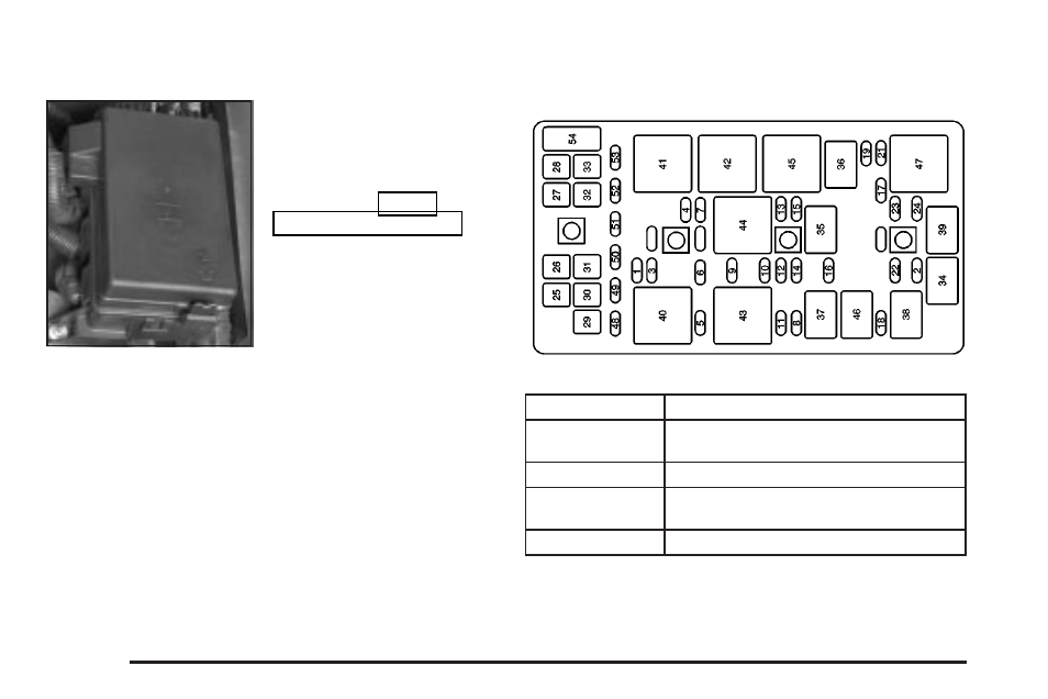 Underhood fuse block | Cadillac 2004 XLR User Manual | Page 312 / 358