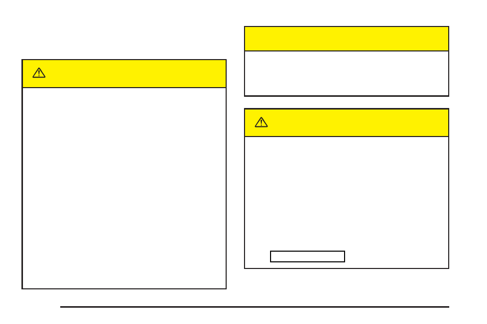 Caution | Cadillac 2004 XLR User Manual | Page 36 / 358