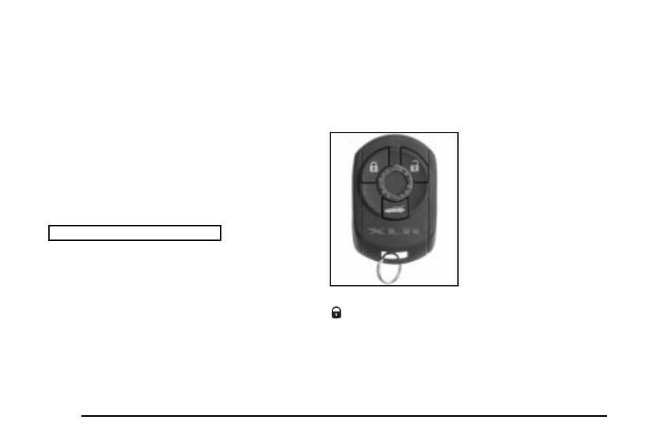 Keyless access system operation, Keyless access system operation -4 | Cadillac 2004 XLR User Manual | Page 60 / 358