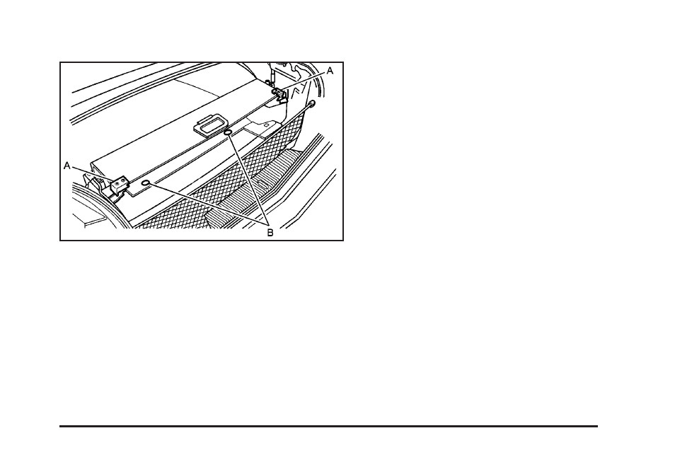 Rear storage area, Convenience net, Rear storage area -43 convenience net -43 | Cadillac 2004 XLR User Manual | Page 99 / 358