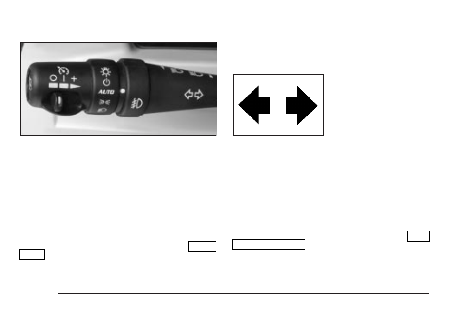 Turn signal/multifunction lever, Turn signal/multifunction lever -8, Turn | Signal/multifunction lever, Turn and lane-change signals | Cadillac 2004 SRX User Manual | Page 130 / 468