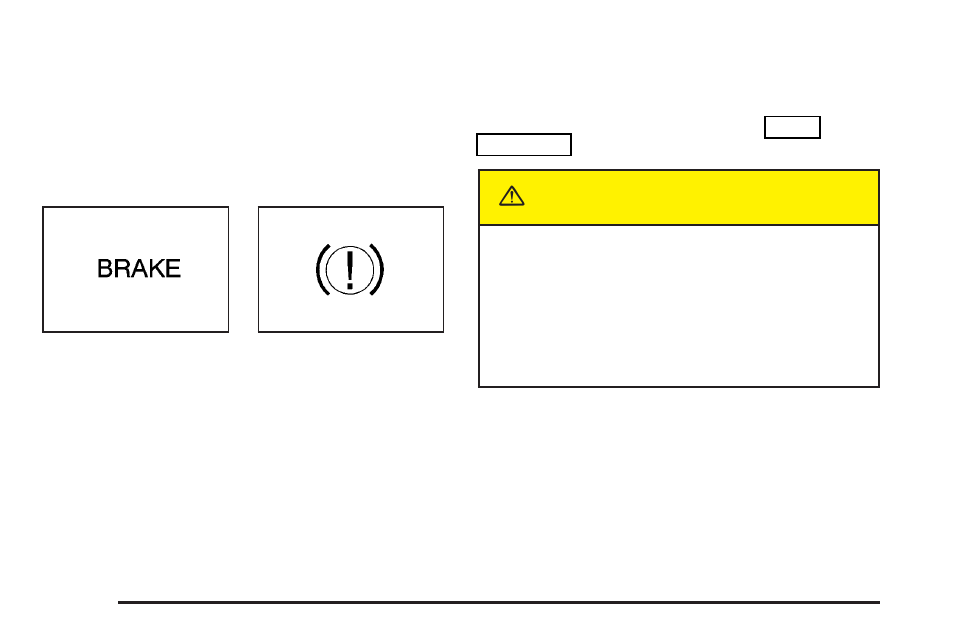Brake system warning light, Brake system warning light -42, Caution | Cadillac 2004 SRX User Manual | Page 164 / 468