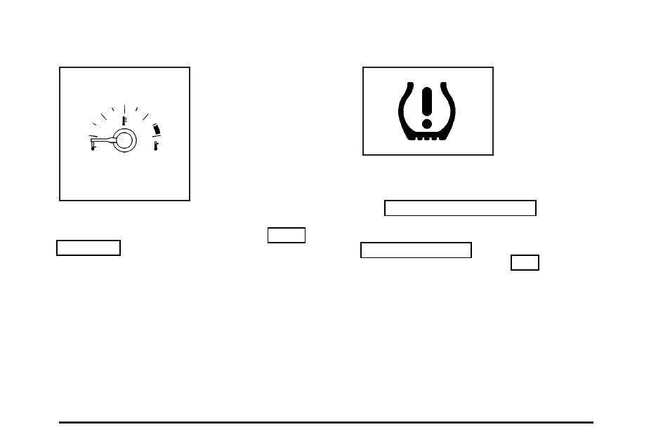 Engine coolant temperature gage, Tire pressure light | Cadillac 2004 SRX User Manual | Page 167 / 468