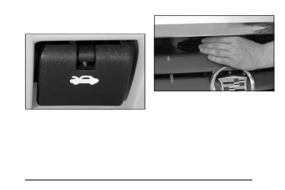 Hood release, Hood release -11 | Cadillac 2004 SRX User Manual | Page 321 / 468