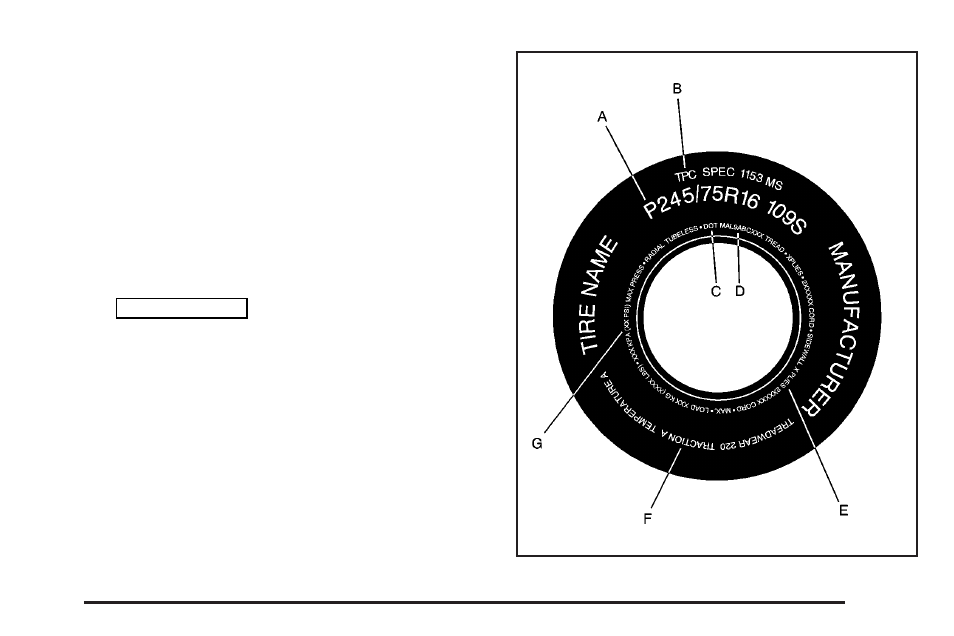 Winter tires, Tire sidewall labeling | Cadillac 2004 SRX User Manual | Page 369 / 468