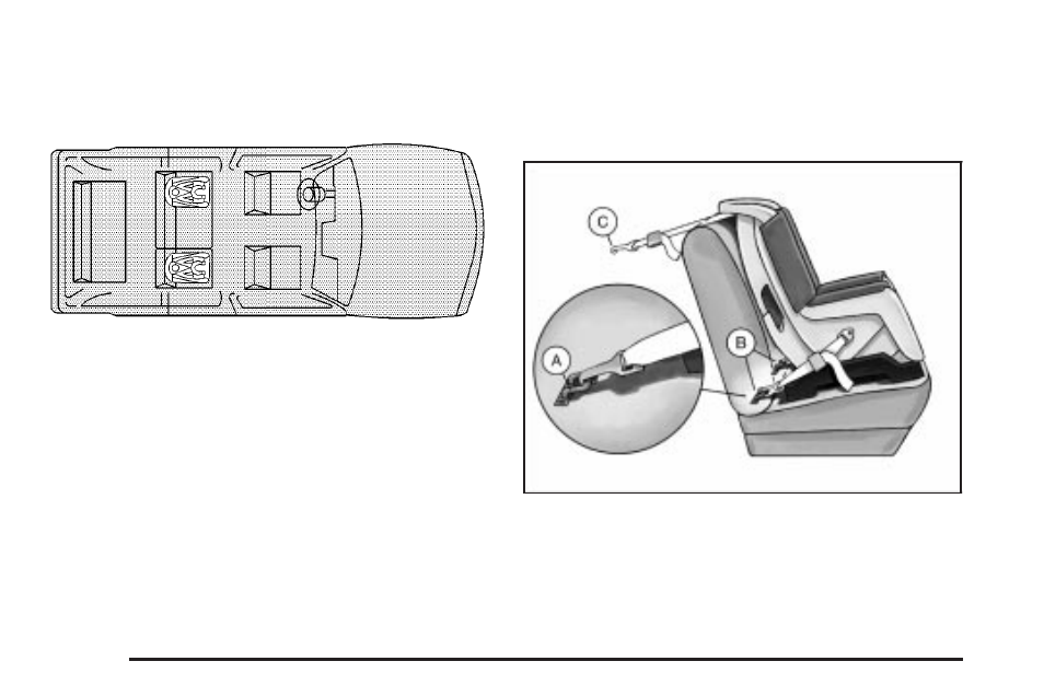 Lower anchorages and top tethers for, Children (latch system) -42 | Cadillac 2004 SRX User Manual | Page 48 / 468