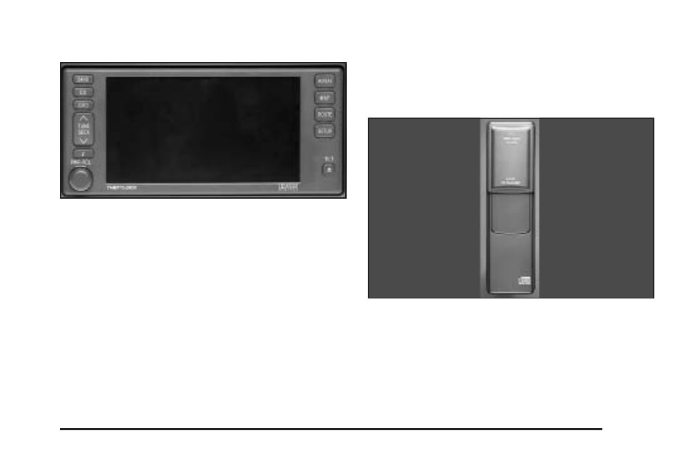 Navigation/radio system, Console-mounted cd changer | Cadillac 2004 Seville User Manual | Page 207 / 410