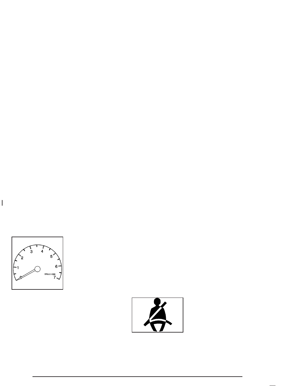 Tachometer (analog cluster only), Safety belt reminder light | Cadillac 2004 DeVille User Manual | Page 172 / 432