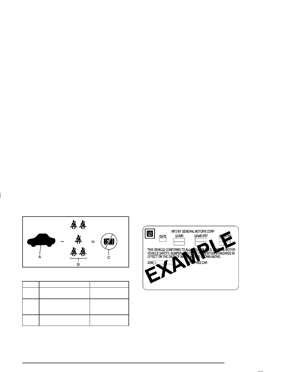 Loading your vehicle, Certification label | Cadillac 2004 DeVille User Manual | Page 271 / 432