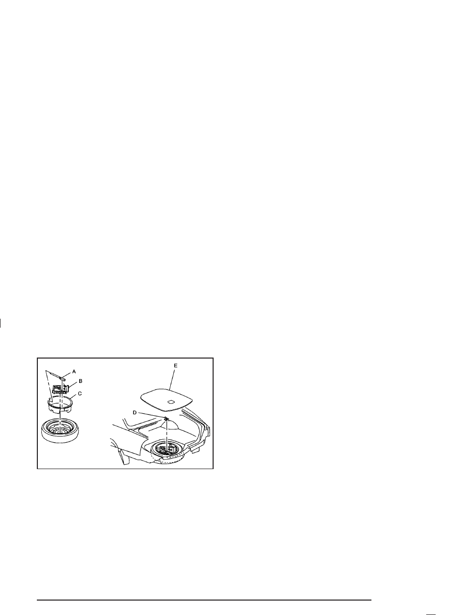 Compact spare tire, Compact spare tire -89 | Cadillac 2004 DeVille User Manual | Page 369 / 432