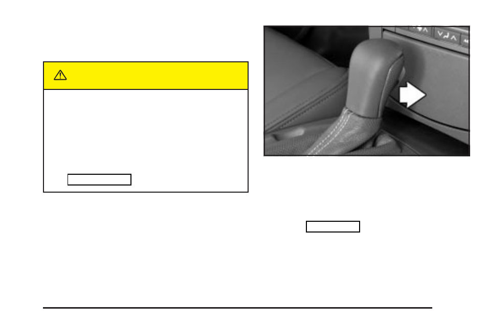 Shifting into park (p) (automatic transmission), Into park (p), Automatic transmission) -35 | Caution | Cadillac 2004 CTS User Manual | Page 101 / 442