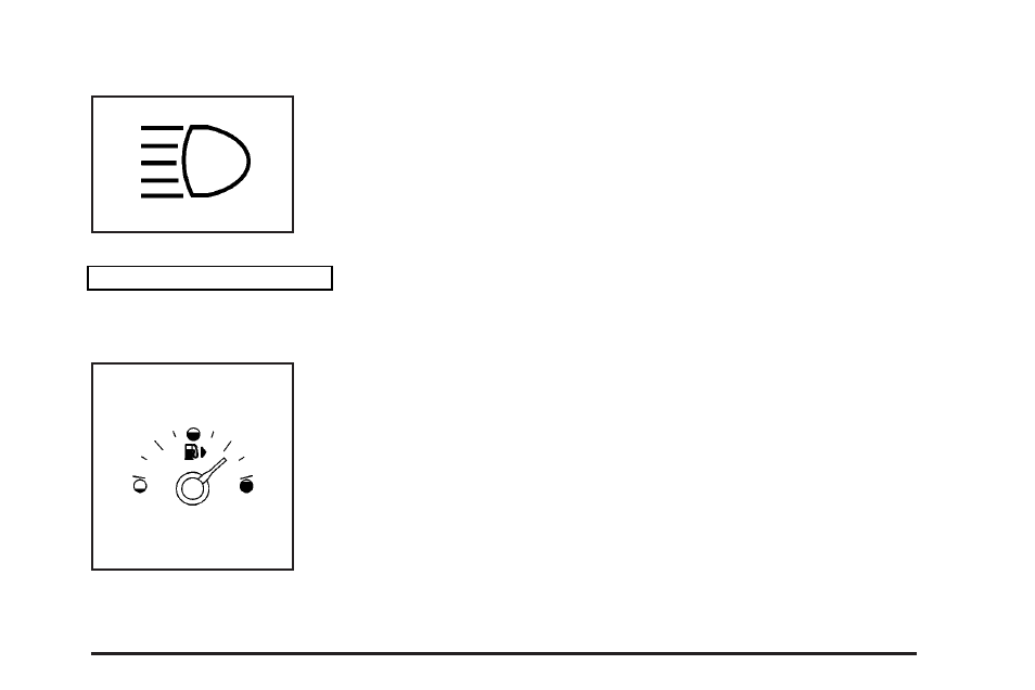 Highbeam on light, Fuel gage, Highbeam on light -49 fuel gage -49 | Cadillac 2004 CTS User Manual | Page 171 / 442