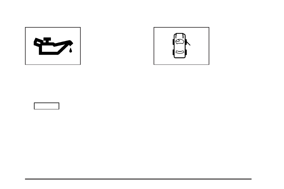 Oil pressure low – stop engine, Passenger door ajar | Cadillac 2004 CTS User Manual | Page 191 / 442