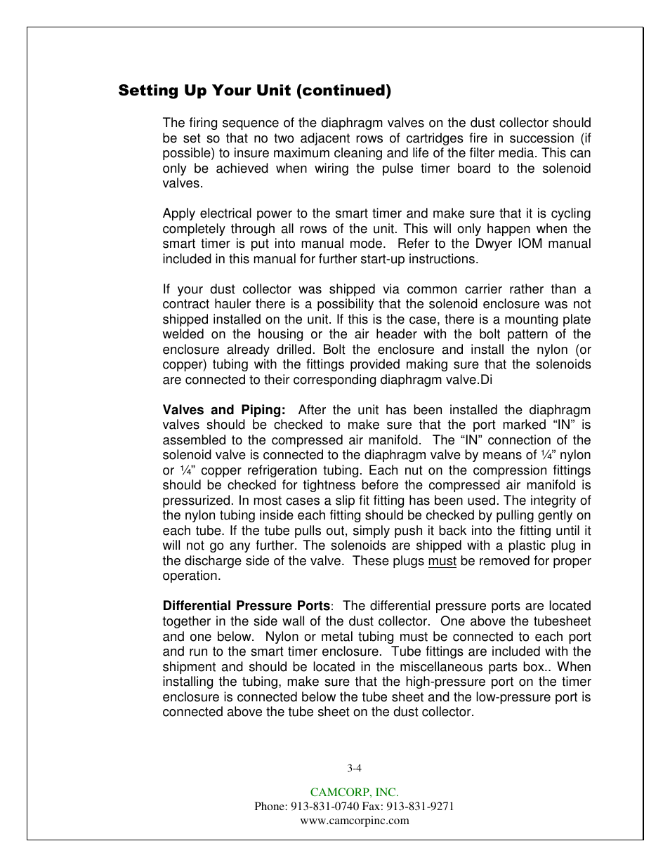 CAMCORP CAM-AIRO Vertical Cartridge User Manual | Page 12 / 46