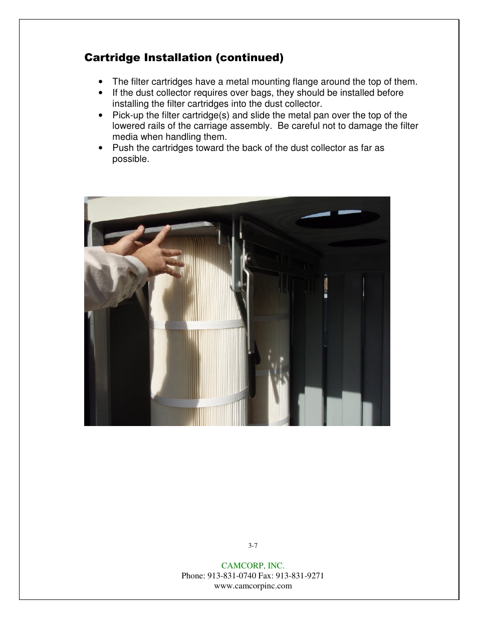 CAMCORP CAM-AIRO Vertical Cartridge User Manual | Page 15 / 46