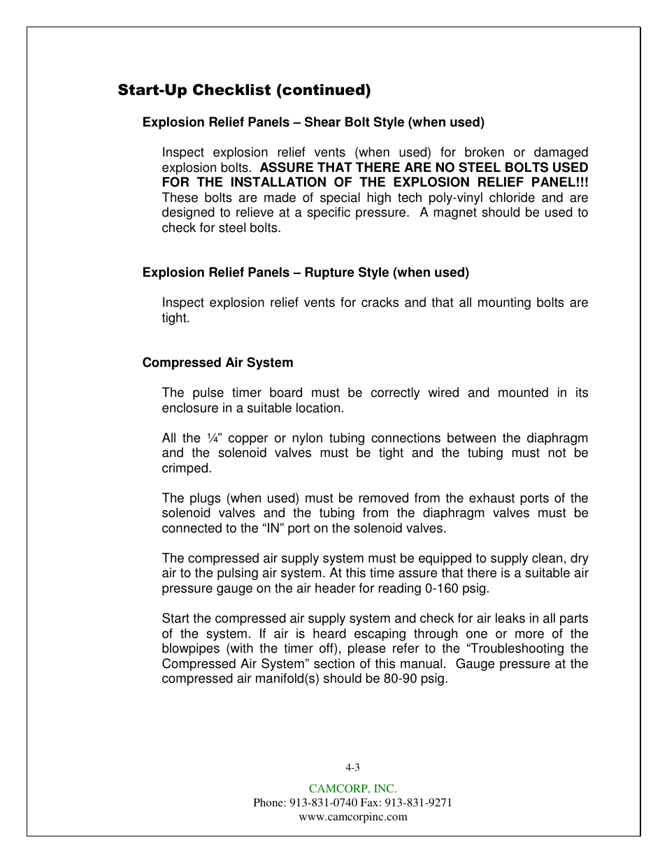 CAMCORP CAM-AIRO Vertical Cartridge User Manual | Page 21 / 46