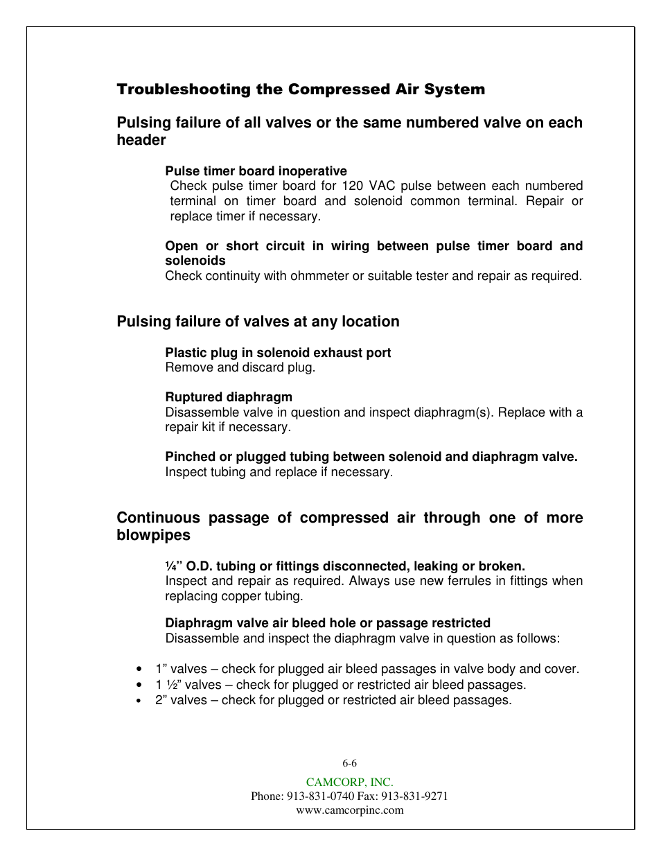 CAMCORP CAM-AIRO Vertical Cartridge User Manual | Page 43 / 46