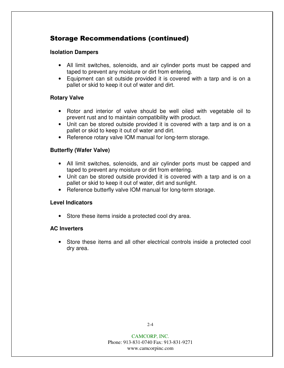 CAMCORP CAM-AIRO Vertical Cartridge User Manual | Page 8 / 46