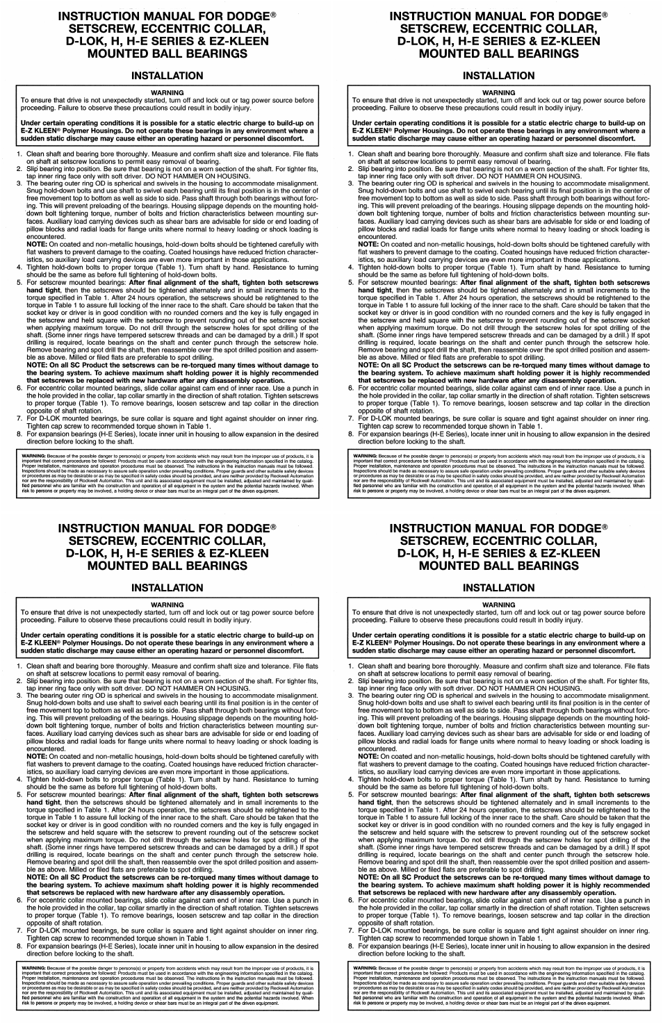 CAMCORP Fabricated Rotary Airlock User Manual | Page 27 / 33