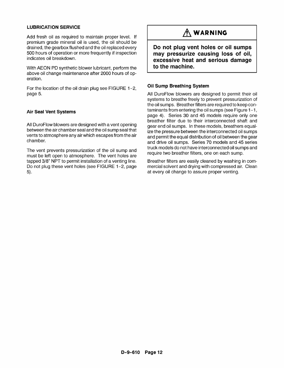 CAMCORP Blower Package with Duroflow Blower User Manual | Page 32 / 47