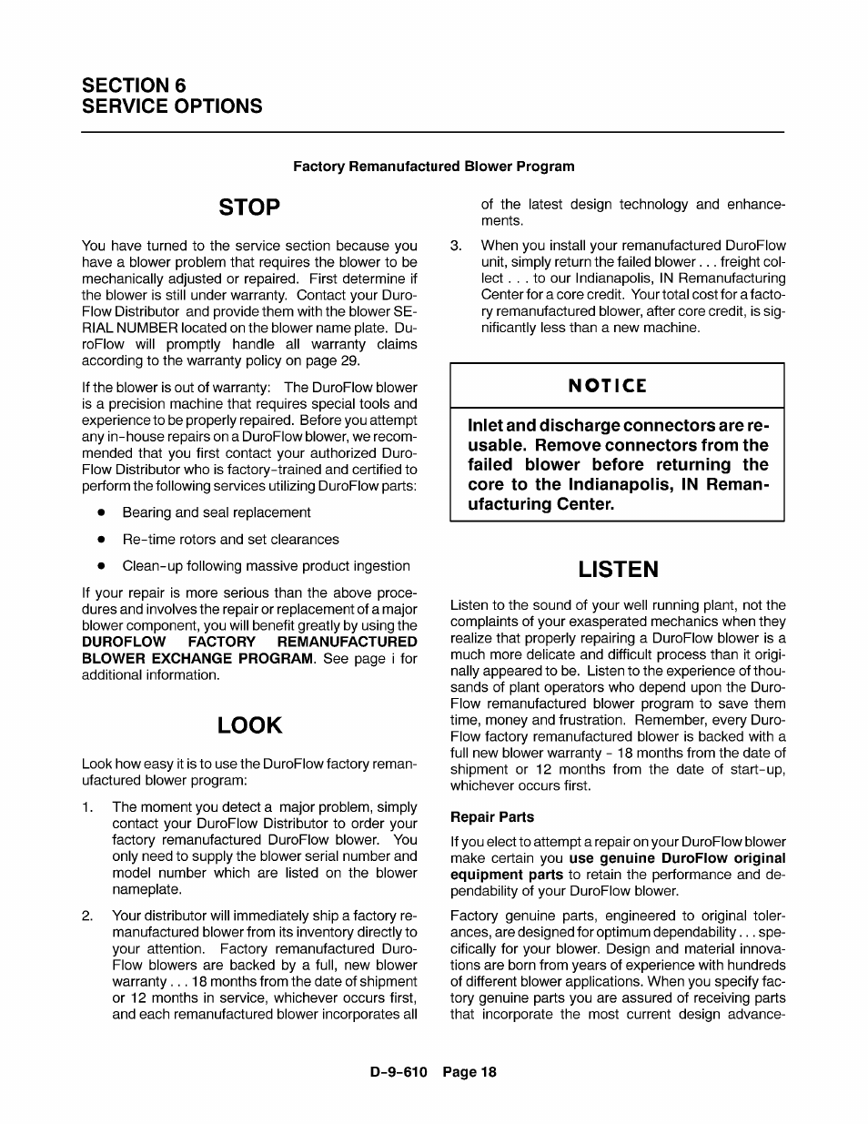 CAMCORP Blower Package with Duroflow Blower User Manual | Page 38 / 47