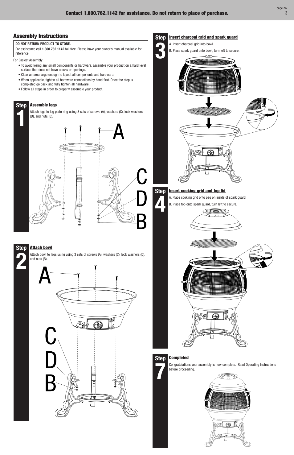 Blue Rhino 252207 User Manual | Page 3 / 10