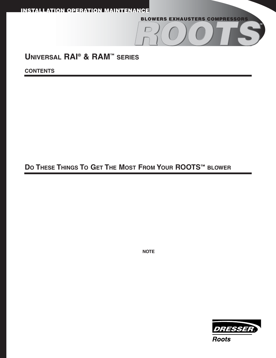 Roots | CAMCORP Blower Package with Roots Blower User Manual | Page 23 / 62