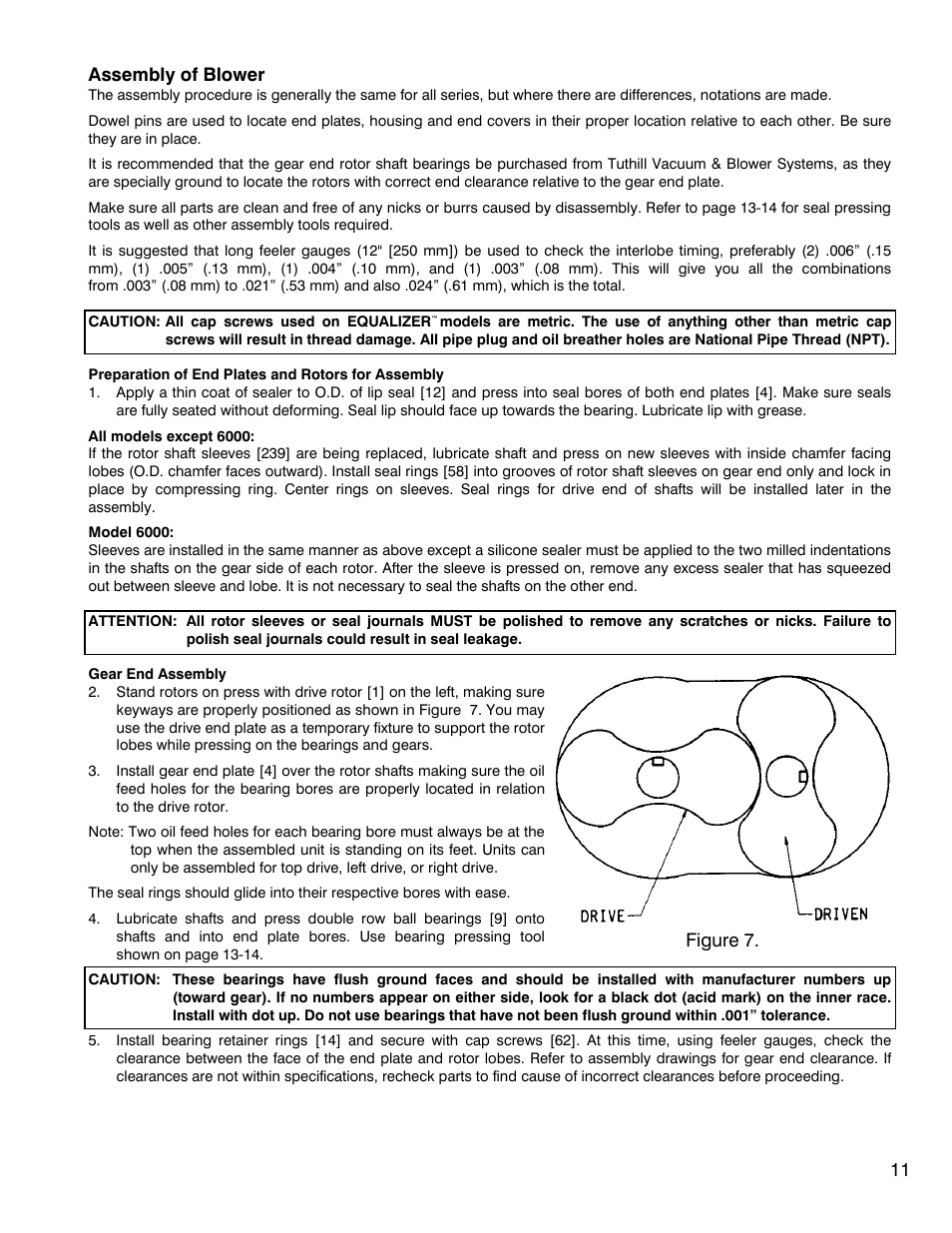 11 assembly of blower, Figure 7 | CAMCORP Blower Package with M-D Pneumatics Blower User Manual | Page 23 / 36
