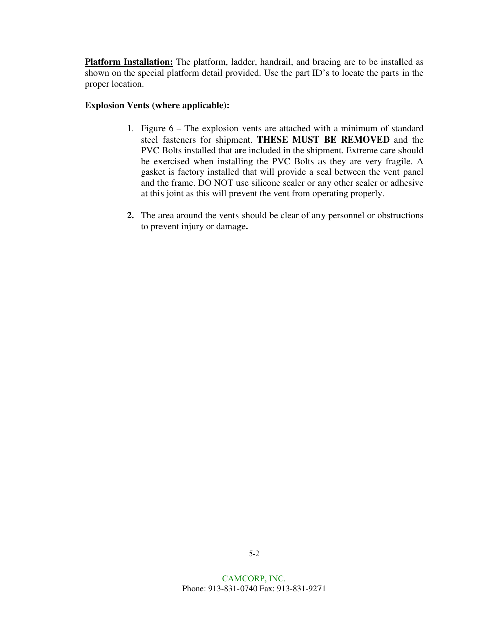 CAMCORP HVP with Duroflow Blower User Manual | Page 13 / 83