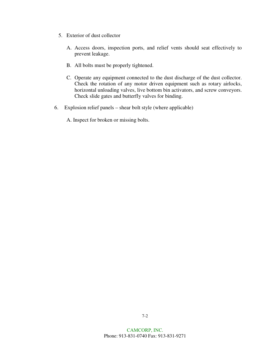 CAMCORP HVP with Duroflow Blower User Manual | Page 18 / 83
