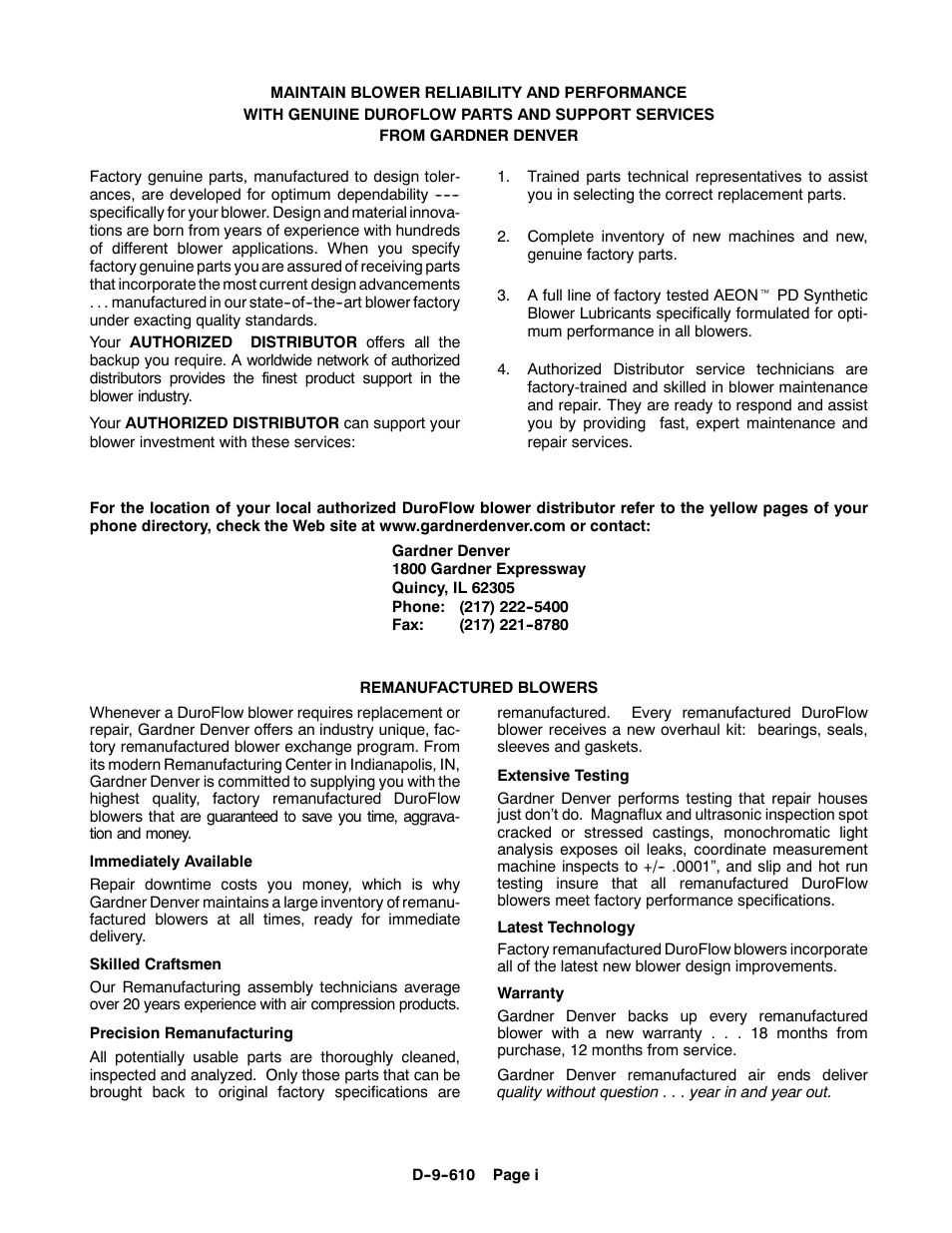 CAMCORP HVP with Duroflow Blower User Manual | Page 49 / 83