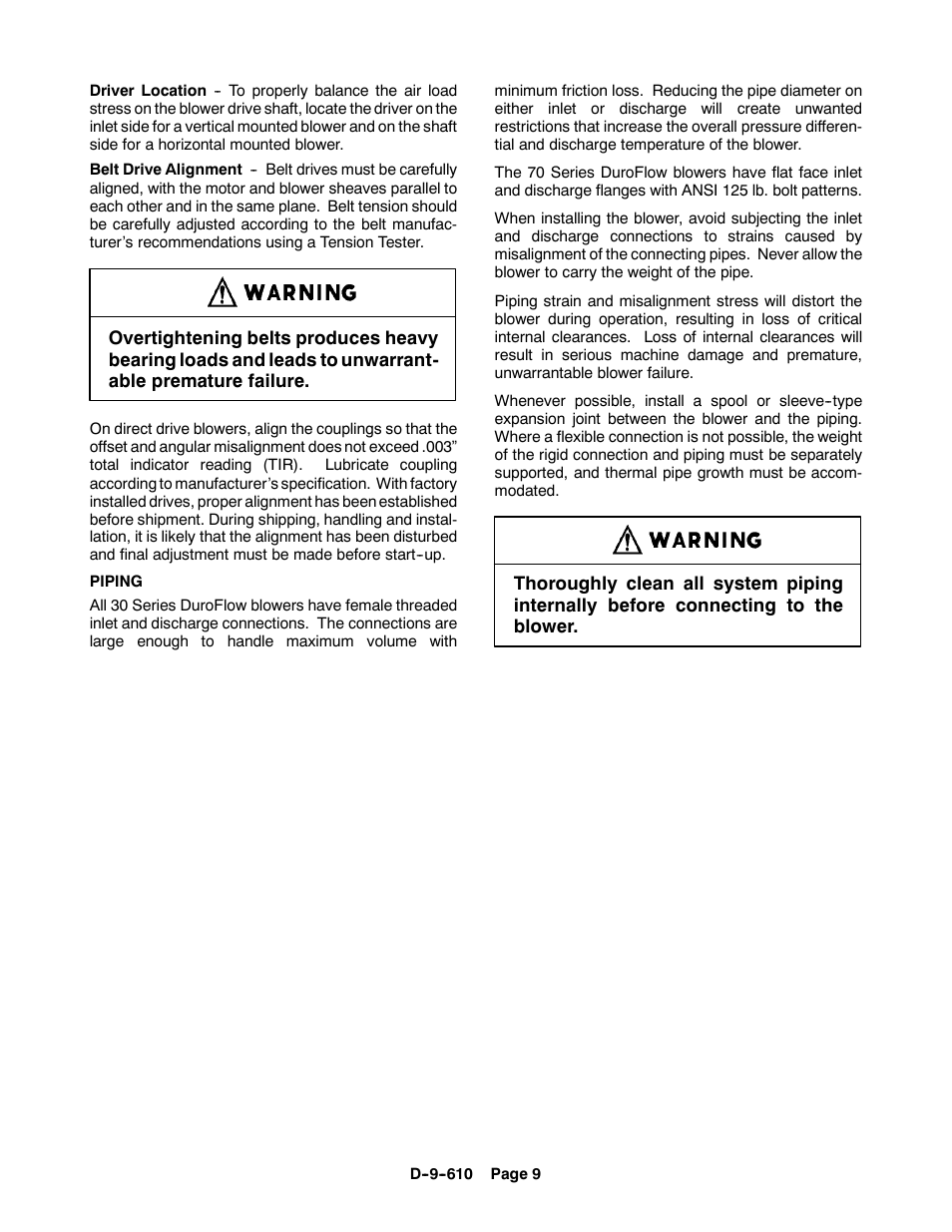 CAMCORP HVP with Duroflow Blower User Manual | Page 64 / 83