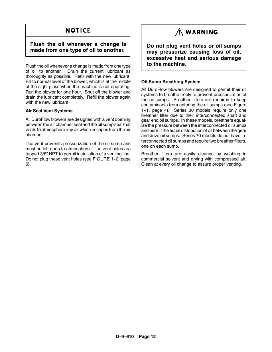 CAMCORP HVP with Duroflow Blower User Manual | Page 67 / 83