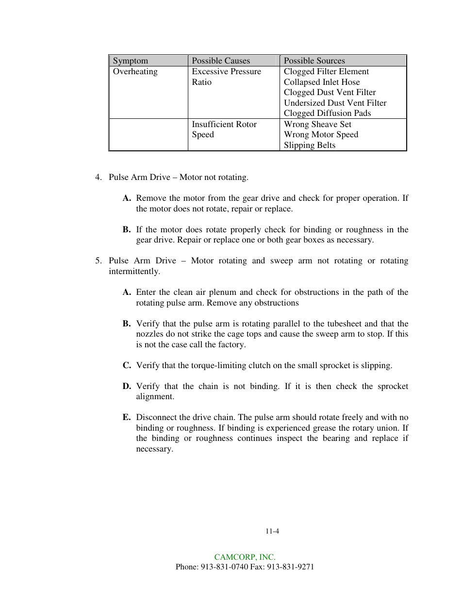 CAMCORP HVP with Roots Blower User Manual | Page 29 / 75