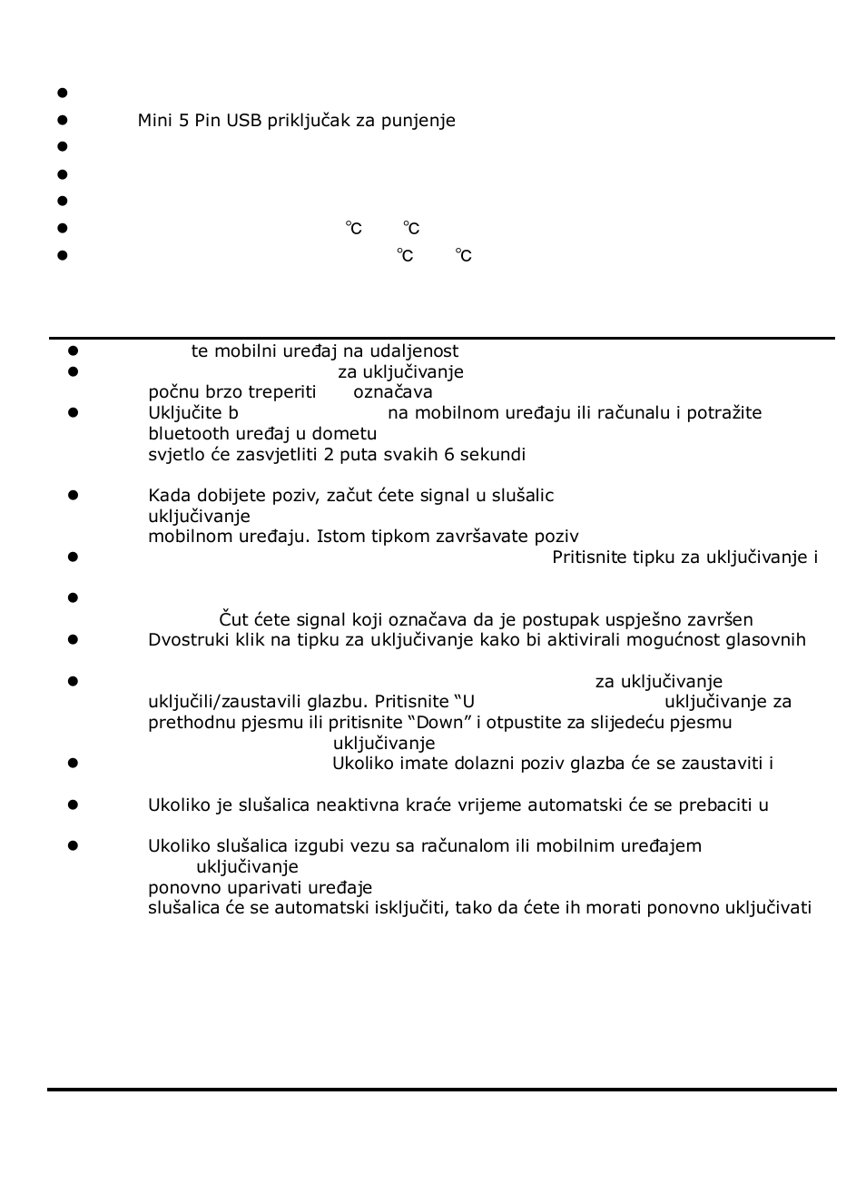 Skladištiti na temperaturi: -25℃ - 60 | Canyon CNA-BTHS02 User Manual | Page 14 / 72