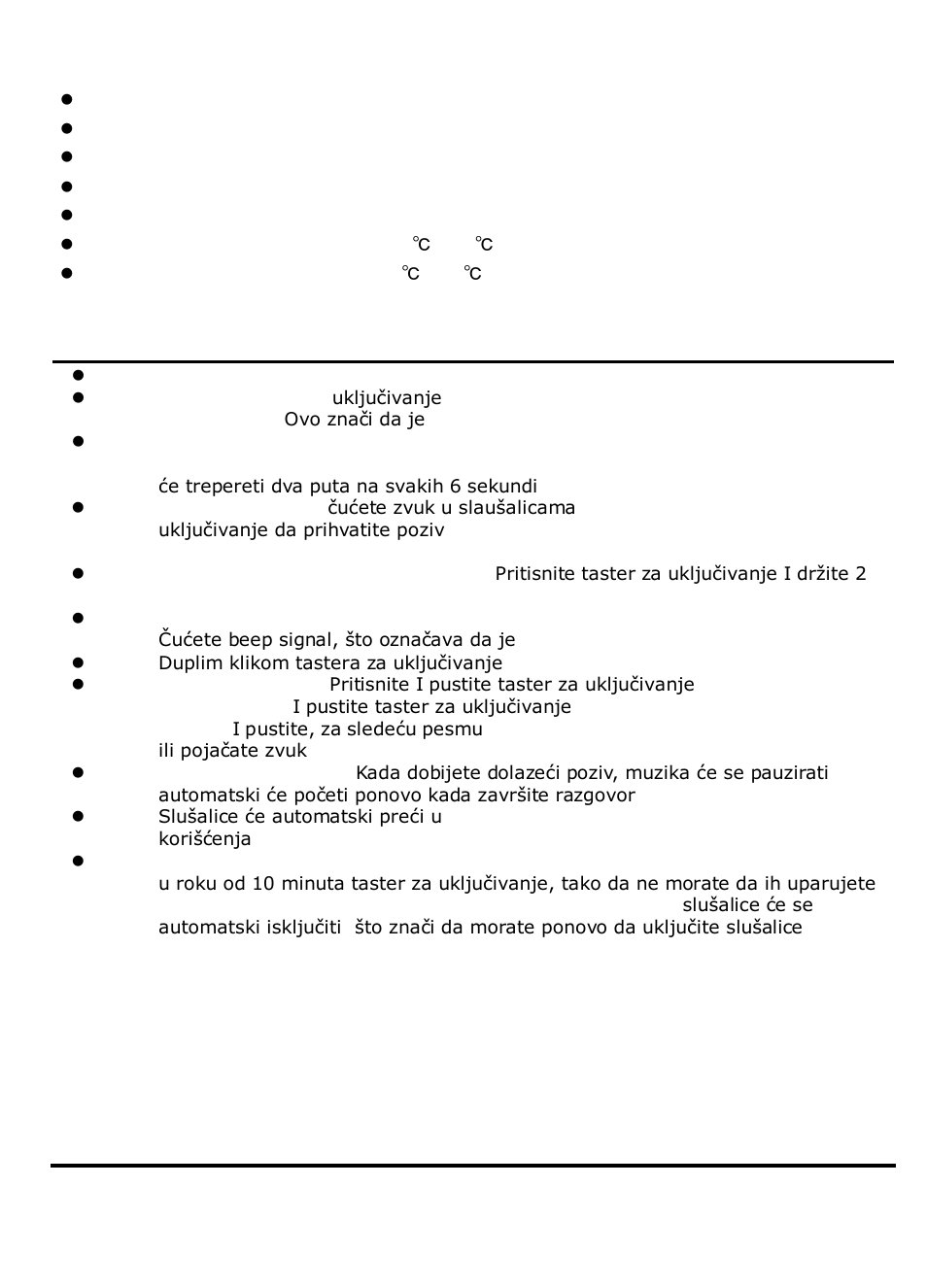 Skladišna temperatura: -25℃ - 60 | Canyon CNA-BTHS02 User Manual | Page 32 / 72
