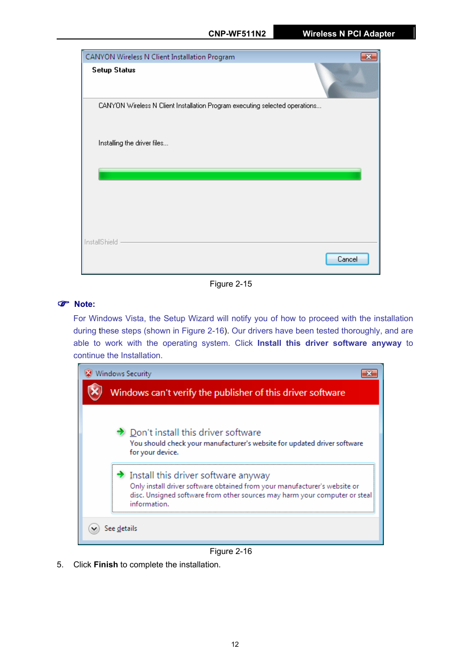 Canyon CNP-WF511N2 User Manual | Page 16 / 44