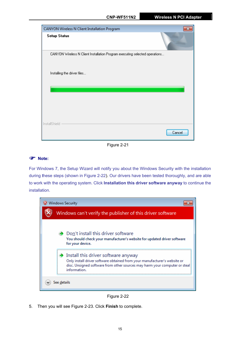 Canyon CNP-WF511N2 User Manual | Page 19 / 44