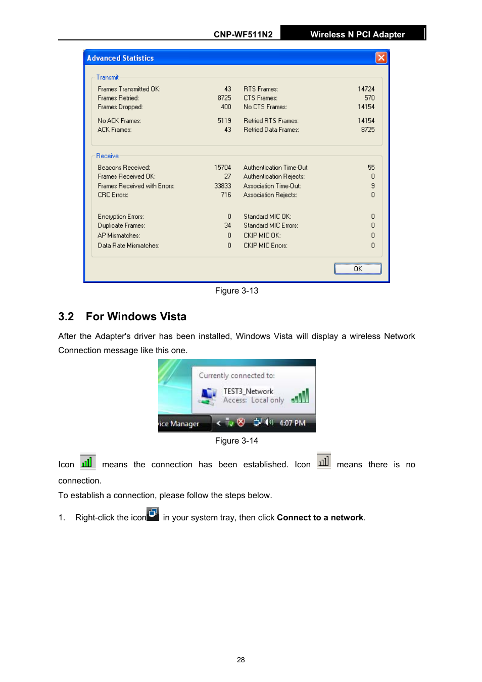 2 for windows vista, For windows vista | Canyon CNP-WF511N2 User Manual | Page 32 / 44