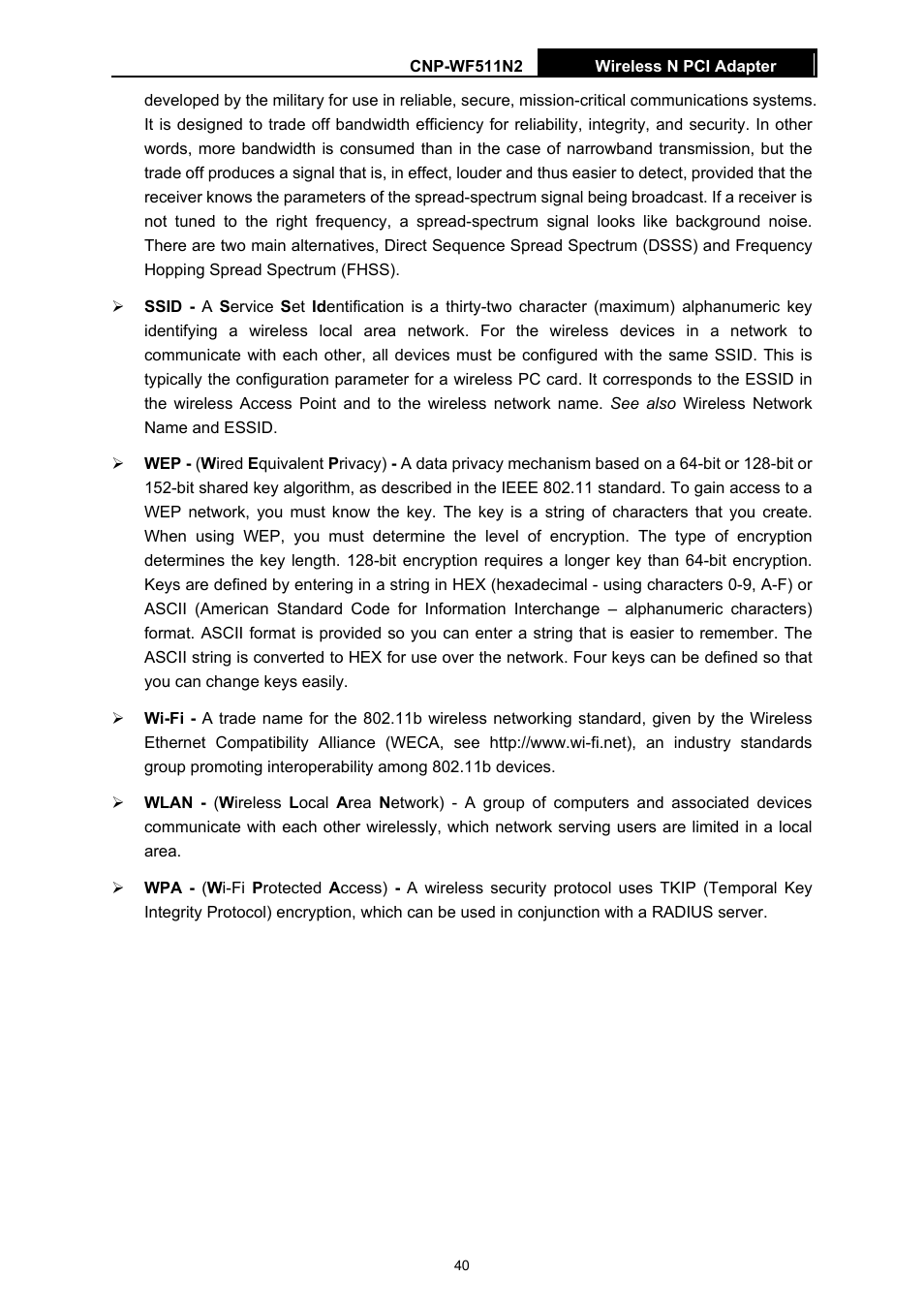 Canyon CNP-WF511N2 User Manual | Page 44 / 44