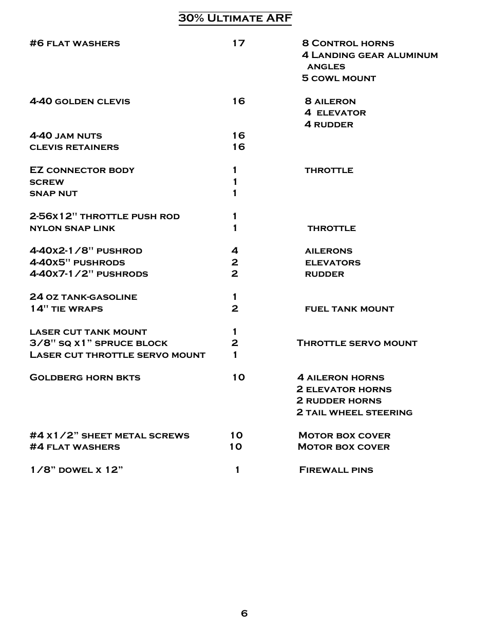 Carl Goldberg GBGA1079 User Manual | Page 6 / 25