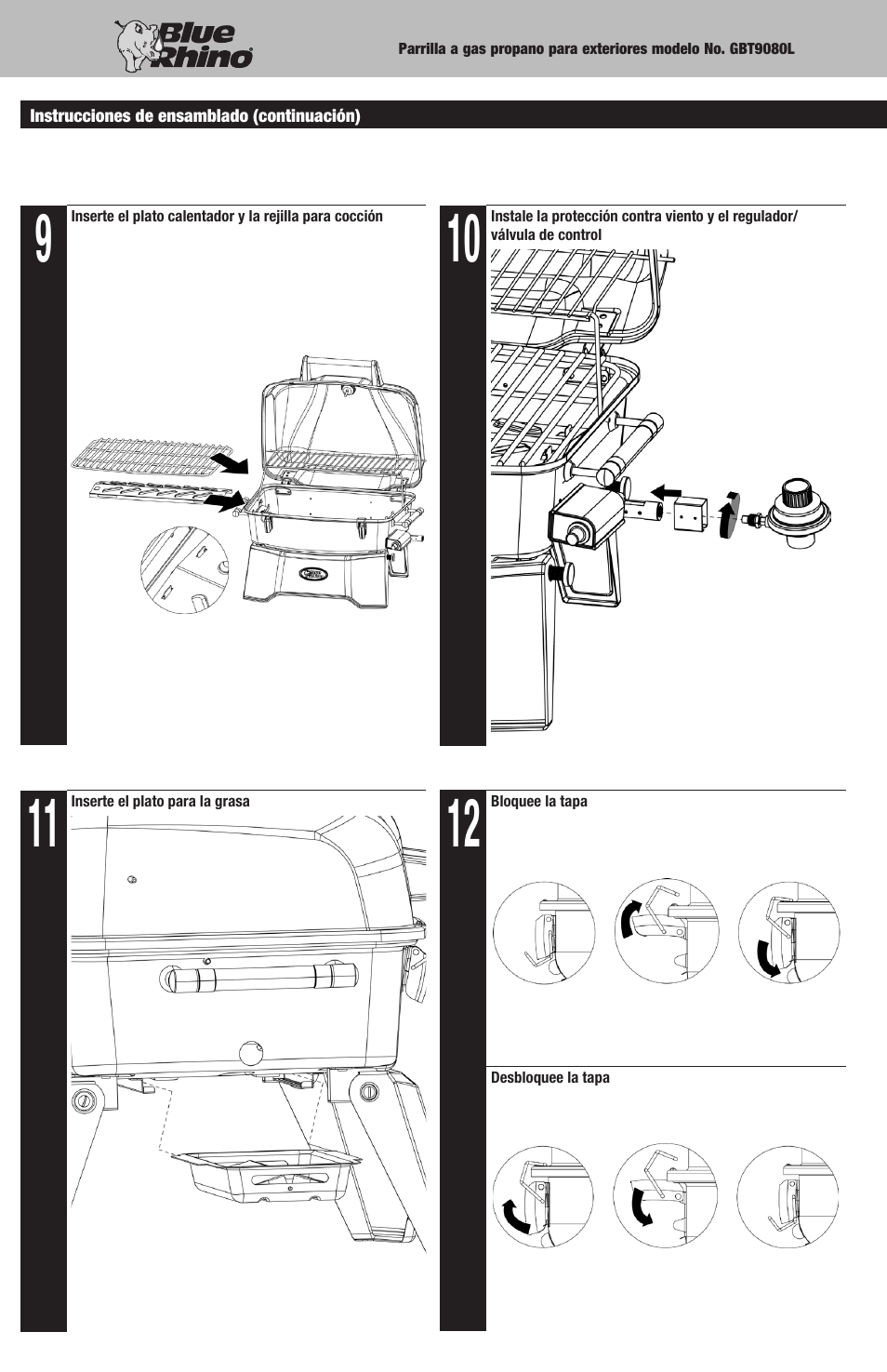 Blue Rhino GBT9080L User Manual | Page 24 / 28