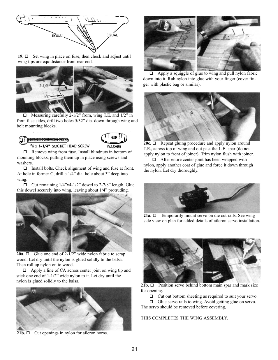 Carl Goldberg GPMA0963 Cub User Manual | Page 21 / 33
