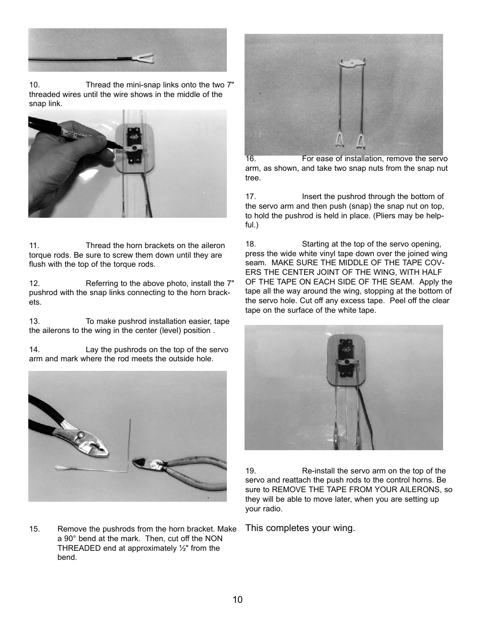 Carl Goldberg GPMA1956 Eagle 2 ARF User Manual | Page 10 / 40