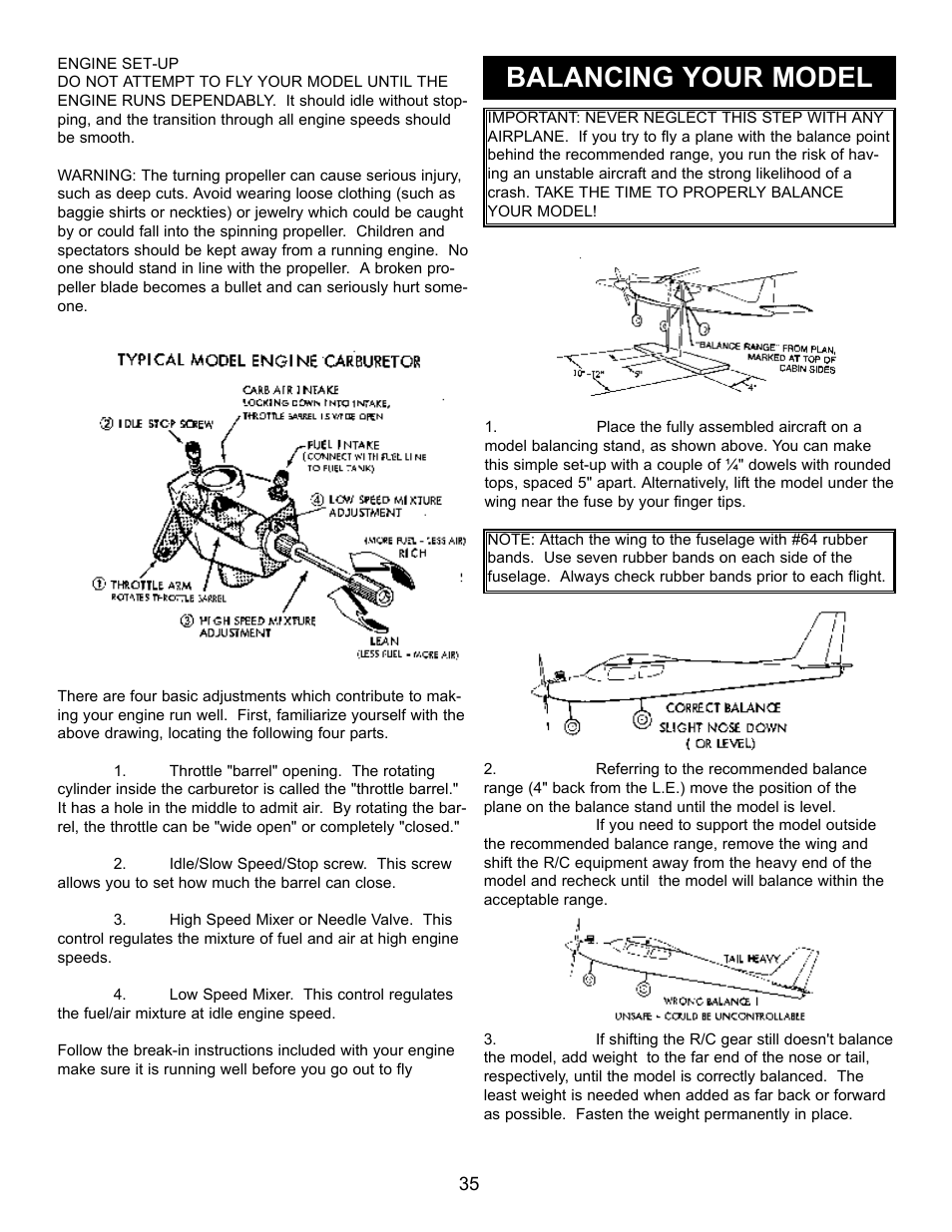 Balancing your model | Carl Goldberg GPMA1956 Eagle 2 ARF User Manual | Page 35 / 40