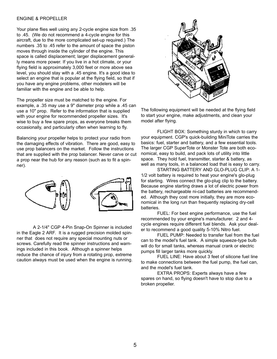 Carl Goldberg GPMA1956 Eagle 2 ARF User Manual | Page 5 / 40