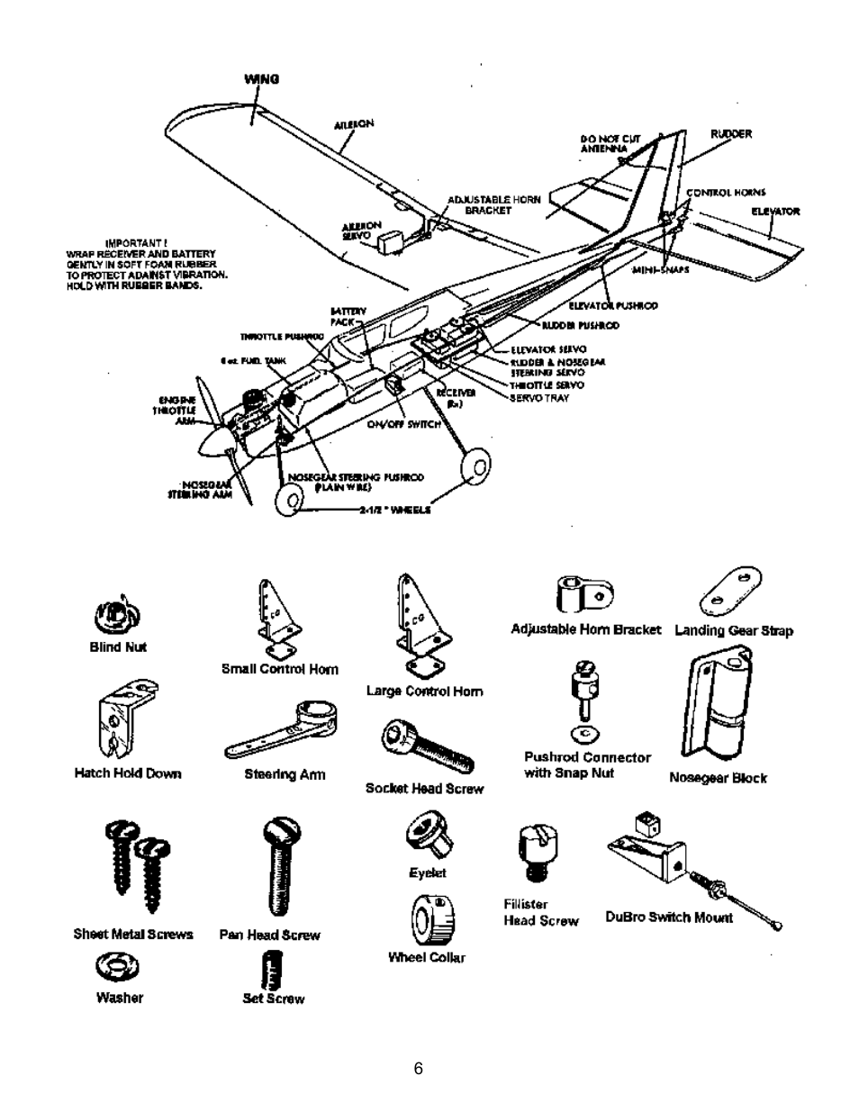 Carl Goldberg GPMA1956 Eagle 2 ARF User Manual | Page 6 / 40