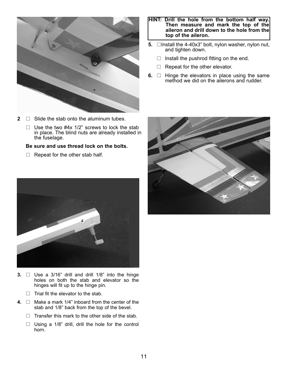 Carl Goldberg GBGA1046 User Manual | Page 11 / 21