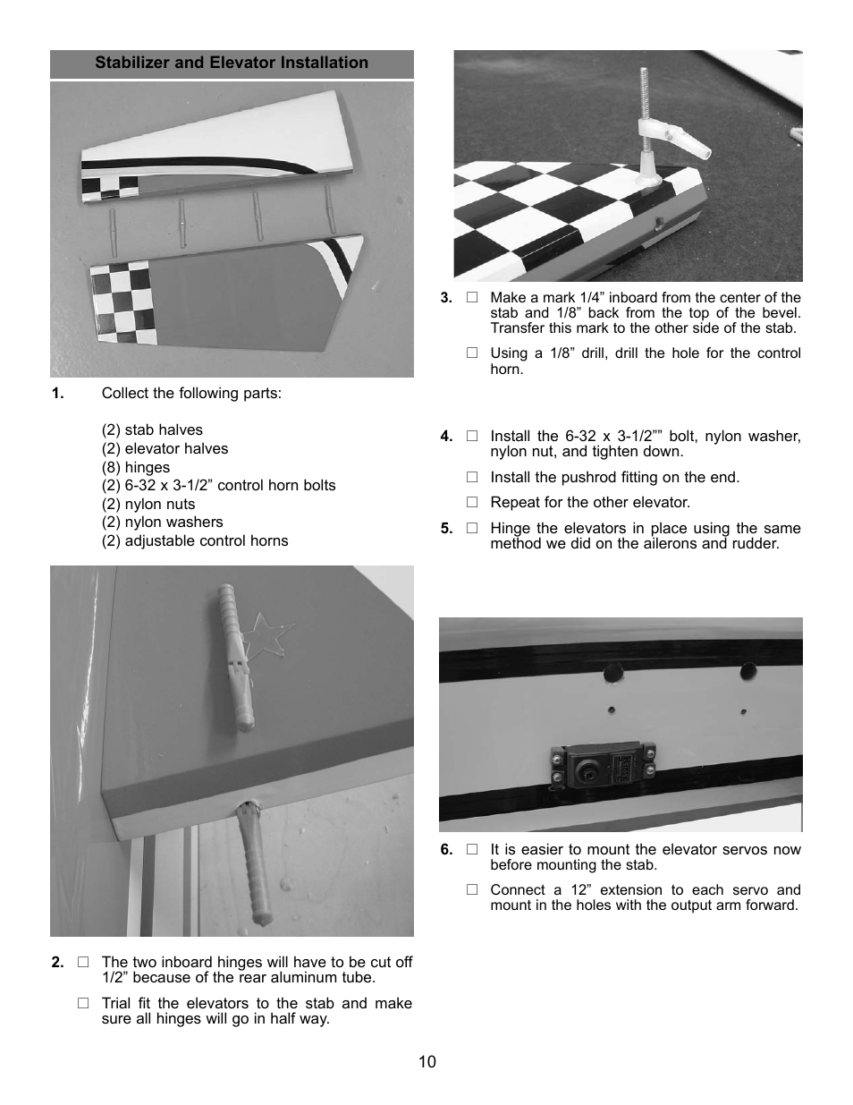 Carl Goldberg GBGA1045 User Manual | Page 10 / 21