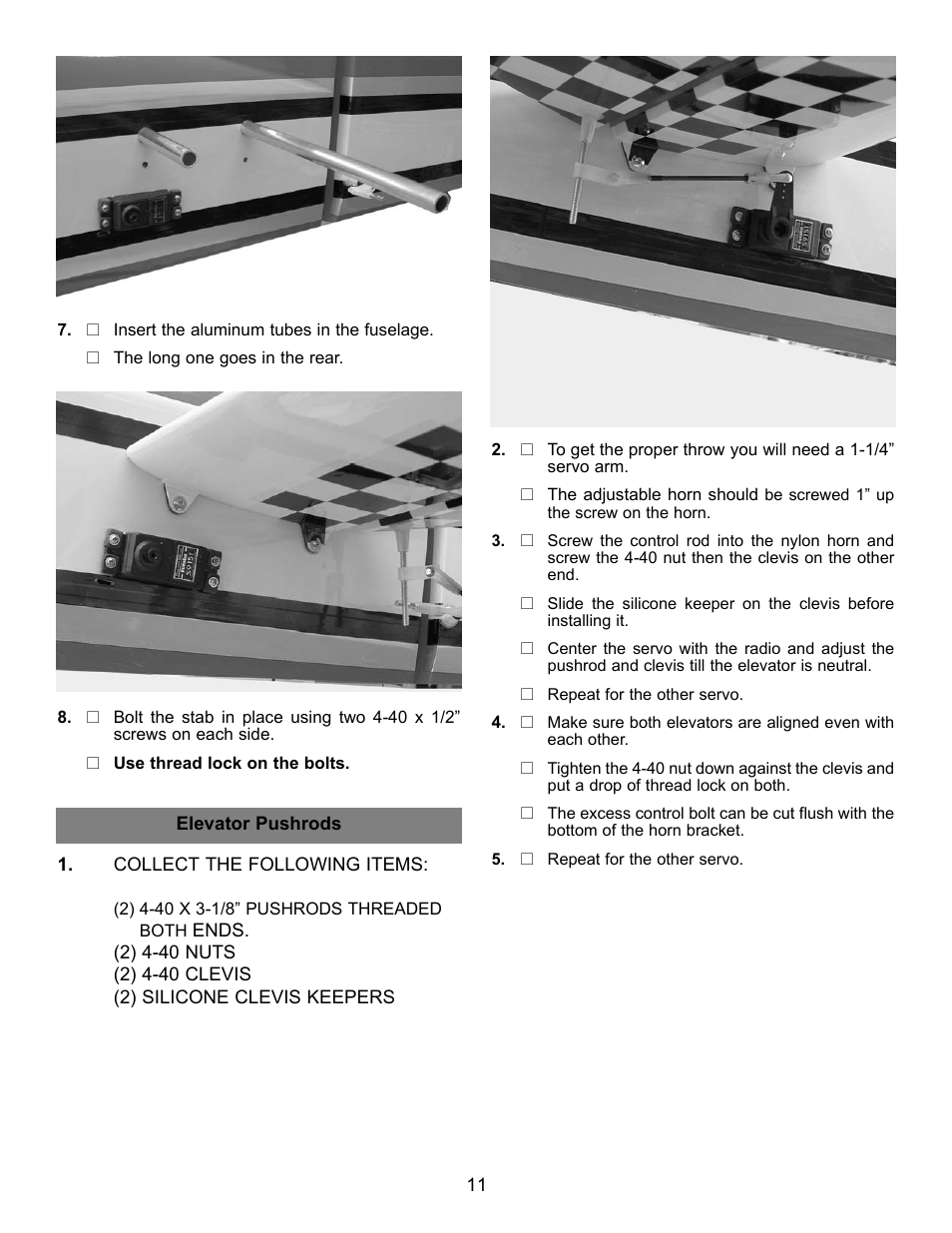 Carl Goldberg GBGA1045 User Manual | Page 11 / 21